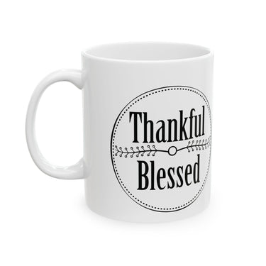 Faith Culture - Thankful and Blessed Christian Thanksgiving Mug, 11oz and 15oz 11oz