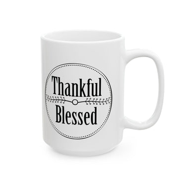 Faith Culture - Thankful and Blessed Christian Thanksgiving Mug, 11oz and 15oz