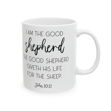 Faith Culture - The Good Shepherd - John 10:11 Christian Large Coffee Mug, 11oz 11oz