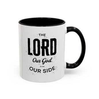 Faith Culture - The Lord is on Our Side Christian Thanksgiving Accent Coffee Mug, 11oz and 15oz 11oz Black