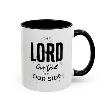 Faith Culture - The Lord is on Our Side Christian Thanksgiving Accent Coffee Mug, 11oz and 15oz 11oz Black