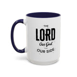 Faith Culture - The Lord is on Our Side Christian Thanksgiving Accent Coffee Mug, 11oz and 15oz