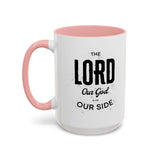 Faith Culture - The Lord is on Our Side Christian Thanksgiving Accent Coffee Mug, 11oz and 15oz