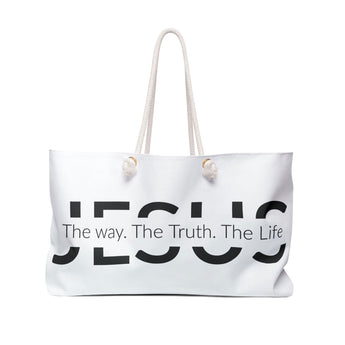 The Way. The Truth. The Life Christian Weekender Tote Bag 24" × 13"