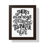 Faith Culture - There’s Always Something to Be Thankful For - Christian Thanksgiving Wall Art 12″ x 16″ Walnut