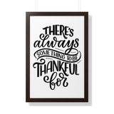 Faith Culture - There’s Always Something to Be Thankful For - Christian Thanksgiving Wall Art 20" x 30" Walnut