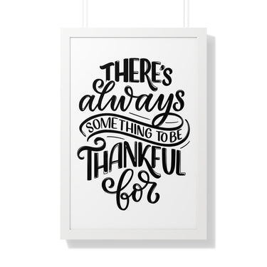 Faith Culture - There’s Always Something to Be Thankful For - Christian Thanksgiving Wall Art 20" x 30" White