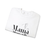 Faith Culture - This Mama Blesses with Faithfulness-Christian Unisex Heavy Blend™ Crewneck Sweatshirt