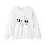 Faith Culture - This Mama Prays - Christian Unisex Heavy Blend™ Crewneck Sweatshirt White