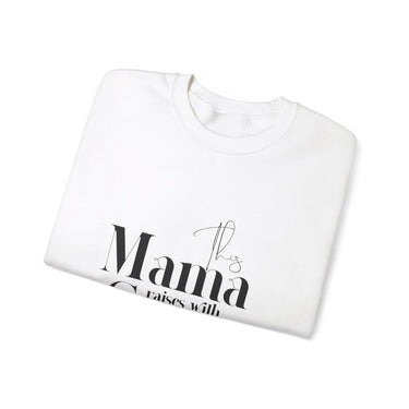 Faith Culture - This Mama Raises with Grace - Christian Unisex Heavy Blend™ Crewneck Sweatshirt