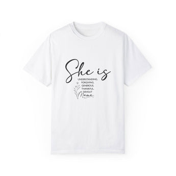 Faith Culture - Understanding, Forgiving, Generous, Thankful, Devout Mama Unisex Garment-Dyed T-shirt