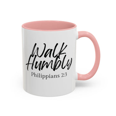 Faith Culture - Walk Humbly - Philippians 2:3 Christian Coffee Mug