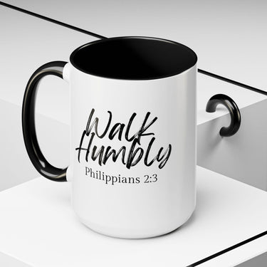 Faith Culture - Walk Humbly - Philippians 2:3 Christian Coffee Mug