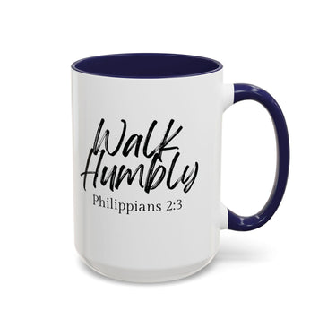 Faith Culture - Walk Humbly - Philippians 2:3 Christian Coffee Mug