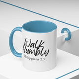Faith Culture - Walk Humbly - Philippians 2:3 Christian Coffee Mug