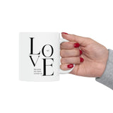 Faith Culture - We Love Because He First Loved Us Christian Ceramic Coffee Mug - 11oz 11oz