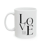 Faith Culture - We Love Because He First Loved Us Christian Ceramic Coffee Mug - 11oz