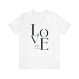 Faith Culture - We Love Because He Loved Us First - Christian Unisex Jersey Short Sleeve Tee