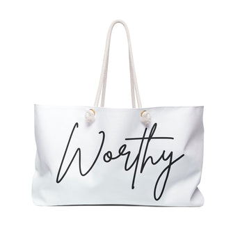 Faith Culture - Worthy Christian Weekender Tote Bag 24" × 13"