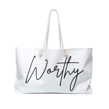 Faith Culture - Worthy Christian Weekender Tote Bag 24" × 13"