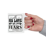 Faith Culture - Zephaniah 3:17 - Christian Ceramic Coffee Mug - 11oz 11oz