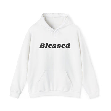 Faith Culture Blessed Christian Hoodie Unisex Inspirational Religious Sweatshirt White
