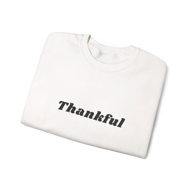 Faith Culture Thankful Unisex Heavy Blend Crewneck Sweatshirt Christian Gratitude Apparel