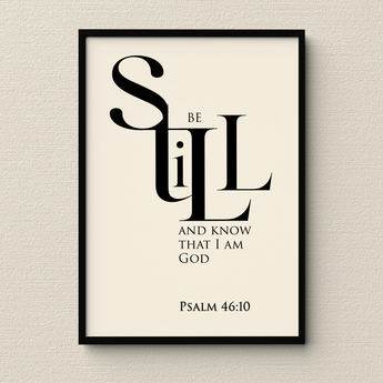 Be Still Framed Wall Art | Psalm 46:10