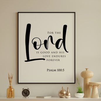 Eternal Gratitude Framed Wall Art | Psalm 100:5