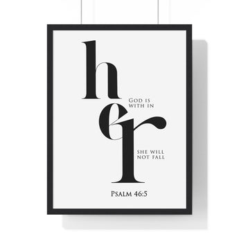 God Is Within Her Christian Wall Art | Psalm 46:5 - Faith Culture