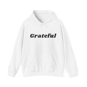 Grateful Hoodie Christian Unisex Sweatshirt Inspirational Faith Apparel White