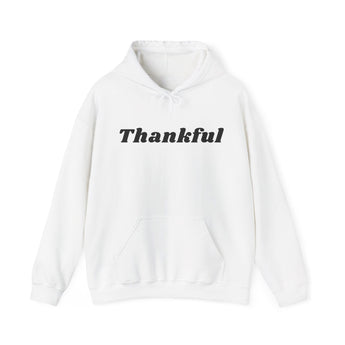 Thankful Hoodie Christian Unisex Sweatshirt Faith Inspired Apparel White