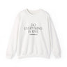 Do Everything in Love Christian Sweatshirt – 1 Corinthians 16:14 in white | Faith Culture