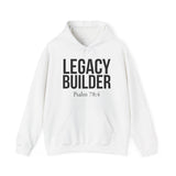 Legacy Builder Christian Hoodie – Psalm 78:4 in white | Faith Culture
