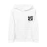 Made New Christian Youth Fleece Hoodie – 2 Corinthians 5:17 in white | Faith Culture