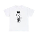 Mighty God Christian T-Shirt — Psalm 93:4 in white