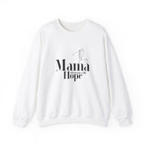 This Mama Encourages with Hope Christian Sweatshirt in white | Faith Culture
