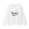 This Mama Forgives with Mercy Christian Sweatshirt in white | Faith Culture