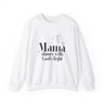 This Mama Shines with God's Light Christian Sweatshirt in white | Faith Culture