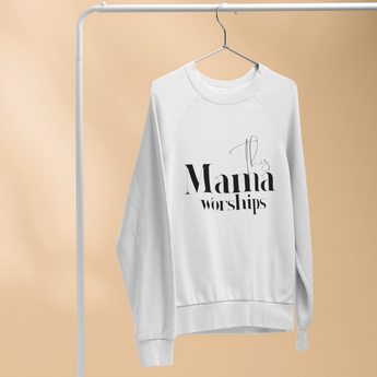 Faith Culture - This Mama Worships - Christian Unisex Heavy Blend™ Crewneck Sweatshirt