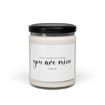 You Are Mine Christian soy candle inspired by Isaiah 43:1