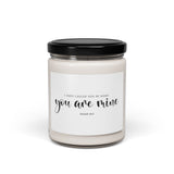 You Are Mine Christian soy candle inspired by Isaiah 43:1
