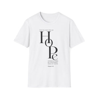 You Are My Hope Christian T-Shirt — Psalm 71:5 in white
